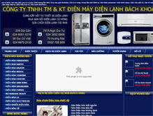 Tablet Screenshot of dienmaydienlanhbachkhoa.vn